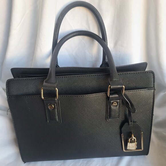 Aldo Handbags - Aldo Faux Leather Black Satchel Handbag Purse